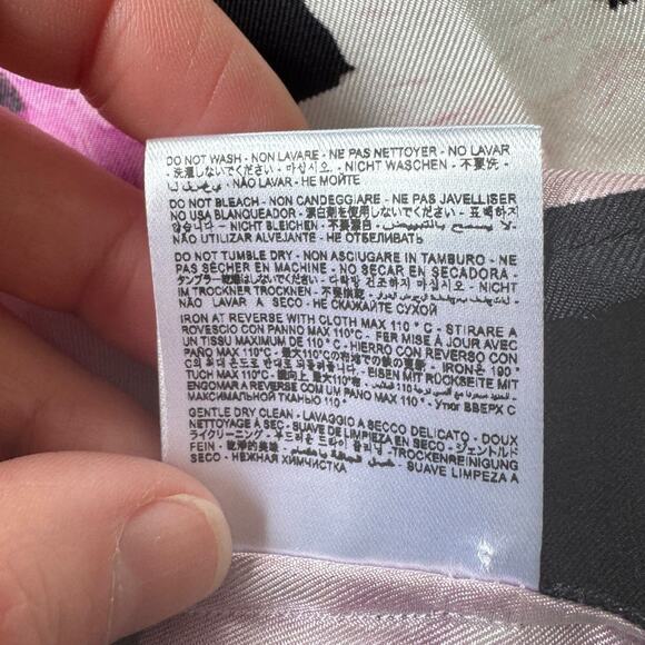 NEW Gentile Catone Merini Floral Silk Button Front Blouse - Picture 9 of 13